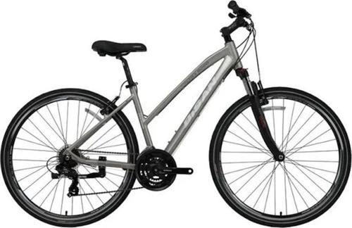 TRX 8200 KADIN ŞEHİR BİSİKLETİ 45CM V 28 JANT 21 VİTES AÇIK METALİK GRİ BEYAZ