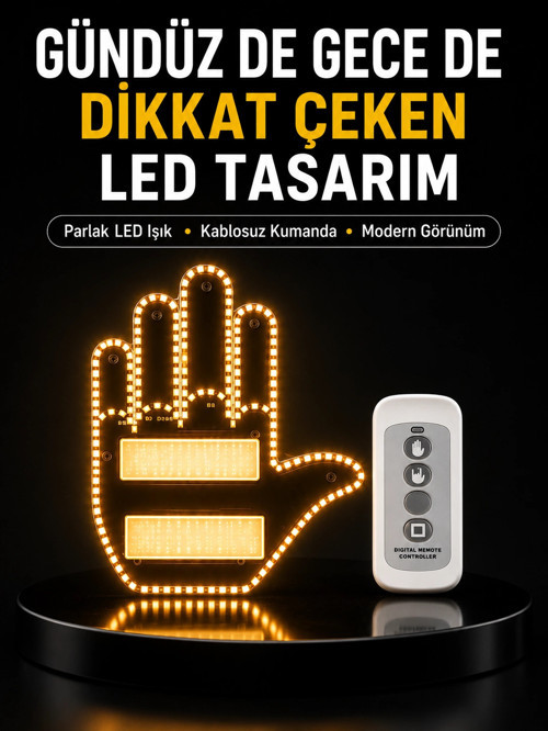 Araç İçin Eğlenceli LED El İşareti Işığı