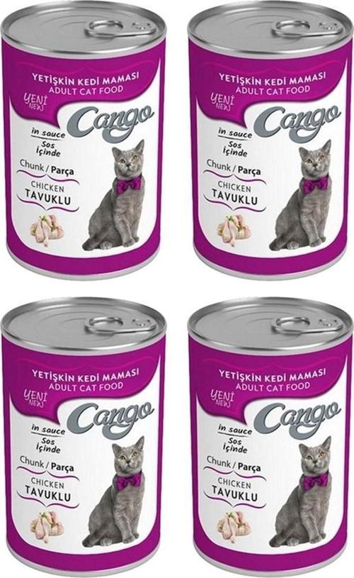 Yetişkin Kedi Maması Tavuklu Konserve 415 Gr X 4 Adet