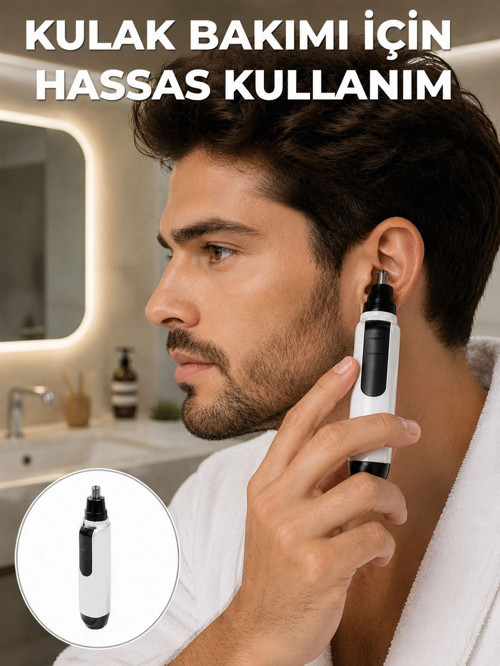 Hassas 3D lı Kulak ve Burun Tıraş Makinesi Yeni Nesil
