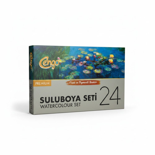Premium Sulu Boya Seti 24 lü