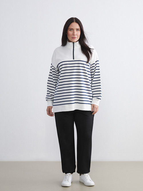 LCW EVERYDAY Siyah Beli Lastikli Kadın Jogger Eşofman Altı