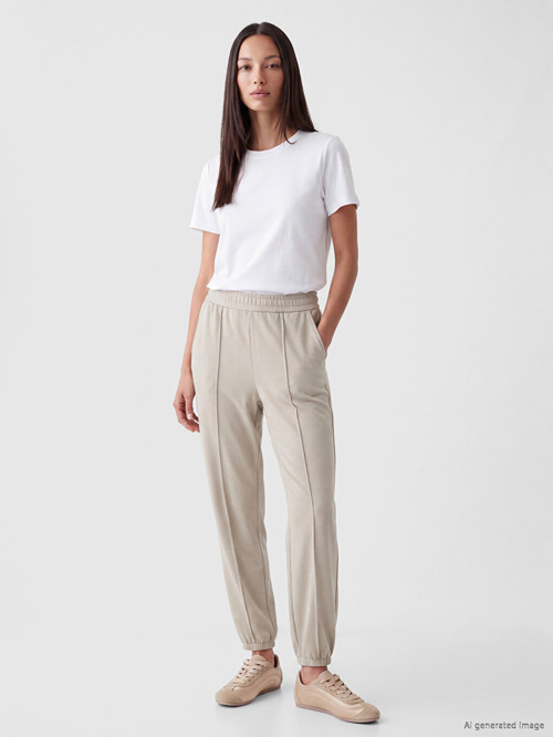 LC WAIKIKI Gri Soft Touch Kadın Jogger Eşofman Altı