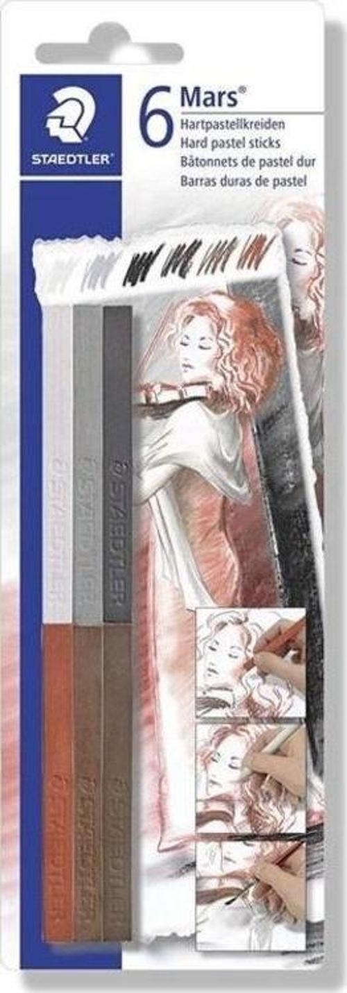 Mars 6'lı Sert Pastel Çubuklar