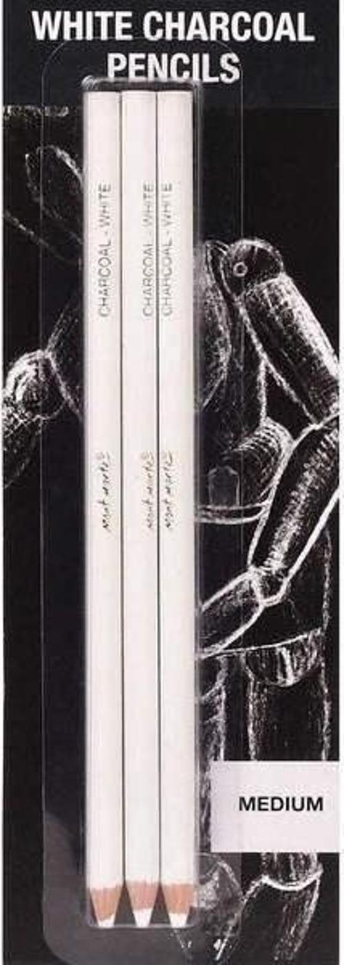 White Charcoal Füzen (Beyaz Kömür Kalem) 3 Adet