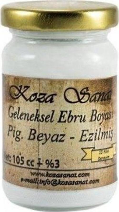 Koza GELENEKSEL Ebru Boyası 105 cc. Pigment Beyaz