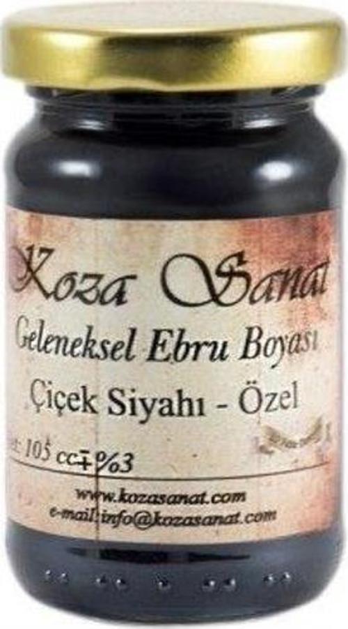 Koza GELENEKSEL Ebru Boyası 105 cc. Çiçek Siyah