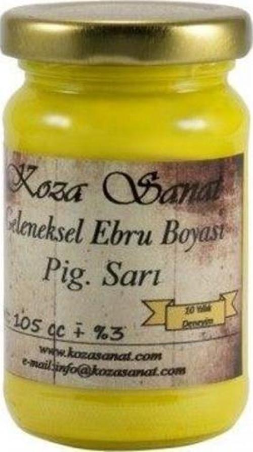 Koza GELENEKSEL Ebru Boyası 105 cc. Pigment Sarı