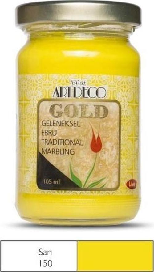 Gold Geleneksel Ebru Boyası 105ml Sarı 150 S.2