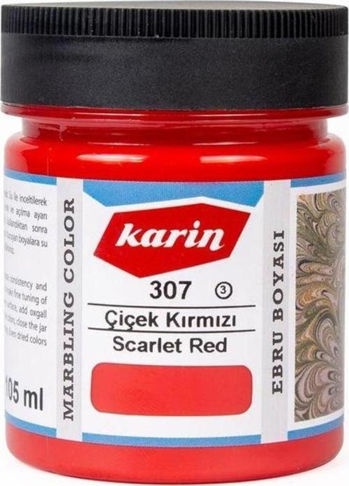 Geleneksel Ebru Boyası 307 ÇİÇEK KIRMIZI 105 ml