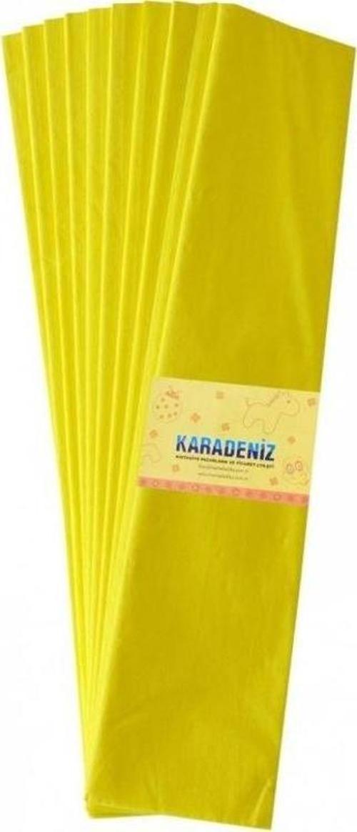 Lüx Krapon Kağıdı (50x200 cm) 10'lu Paket SARI