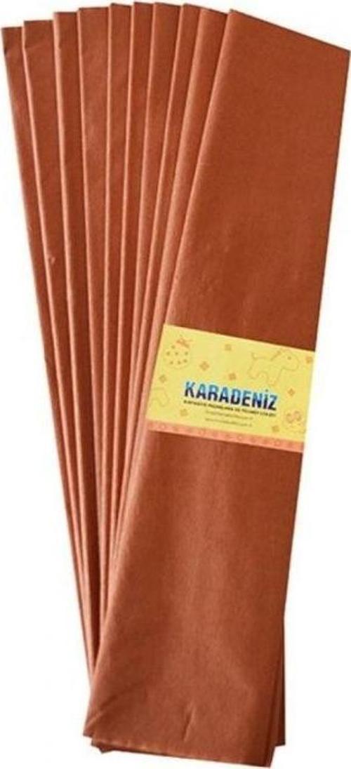 Lüx Krapon Kağıdı (50x200 cm) 10'lu Paket KAHVERENGİ
