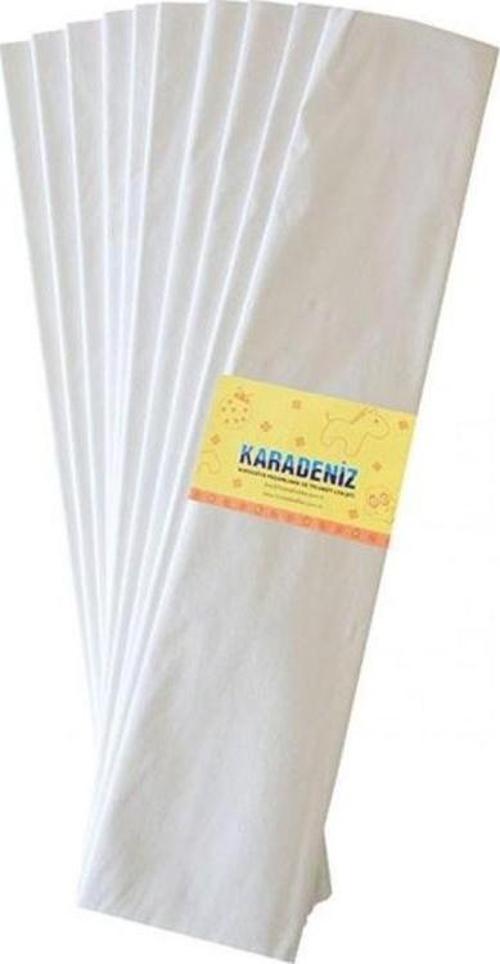 Lüx Krapon Kağıdı (50x200 cm) 10'lu Paket BEYAZ