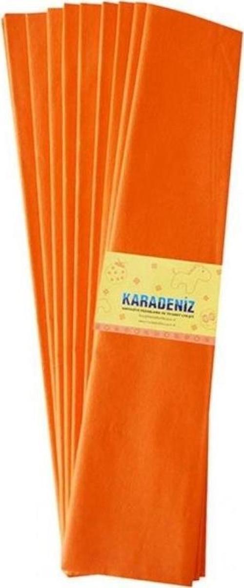 Lüx Krapon Kağıdı (50x200 cm) 10'lu Paket TURUNCU