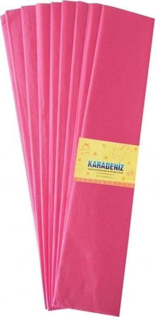 Lüx Krapon Kağıdı (50x200 cm) 10'lu Paket PEMBE