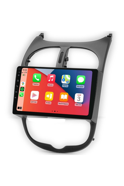 AR.133 Peugeout 206 2007 2014 4+32GB Android Carplay Multimedya Teyp