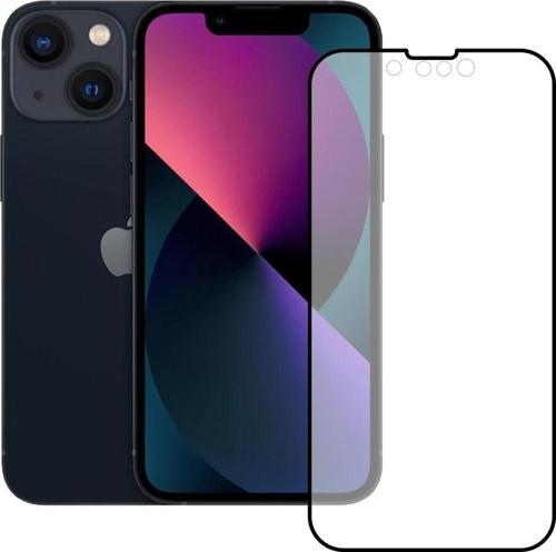 iPhone 13 Mini Ekran Koruyucu Seramik Mat Nano 9D Tam Kaplama Siyah