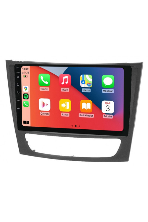 LVN 464 QLED EKRAN Mercedes Benz E Class CLS Class 2002 2009 4+64GB Android Carplay Multimedya Teyp