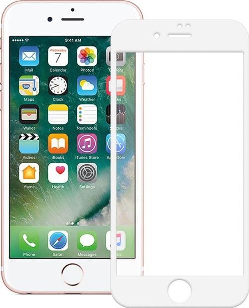 iPhone 6 / 6s Ekran Koruyucu 9D Temperli Cam - Beyaz