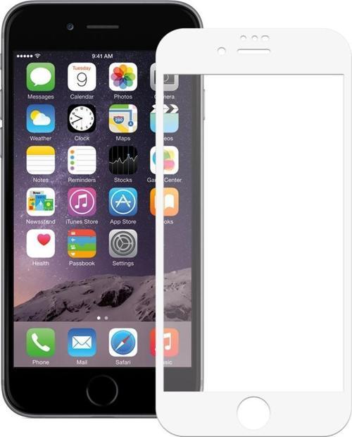 iPhone 6 / 6s Ekran Koruyucu Seramik Mat Nano 9D Tam Kaplama Beyaz