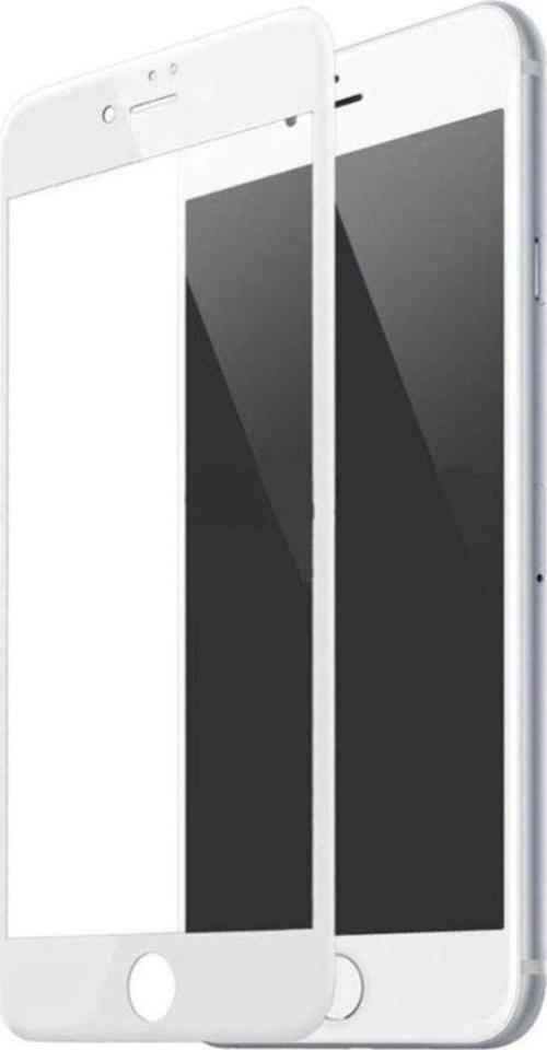 iPhone 6 / 6s Ekran Koruyucu Seramik Nano 9D Tam Kaplama Beyaz