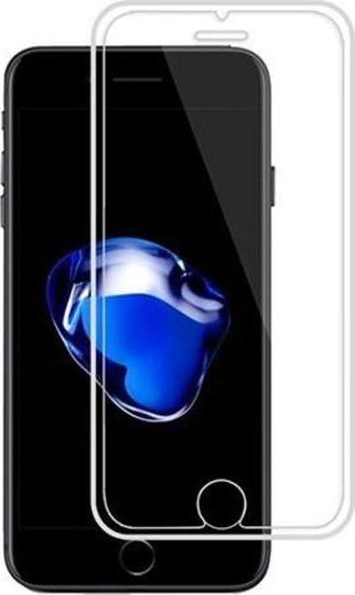 iPhone 6/6s Ekran Koruyucu Silikon Çerçeveli 5D Temperli Cam Şeffaf
