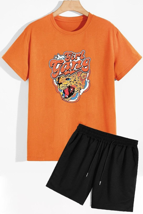 Girlgang Şort T-shirt Eşofman Takımı