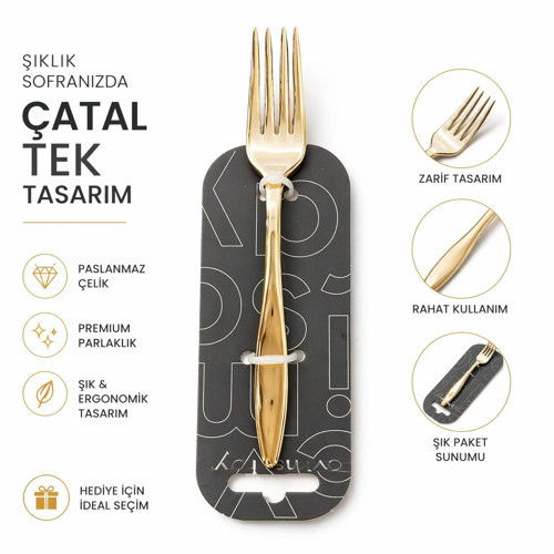 Sivri Model 6Lı Tatlı Çatalı