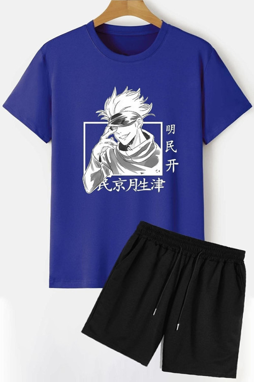 Anime Şort T-shirt Eşofman Takımı