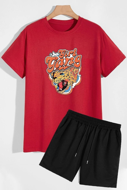 Girlgang Şort T-shirt Eşofman Takımı