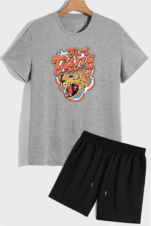Girlgang Şort T-shirt Eşofman Takımı