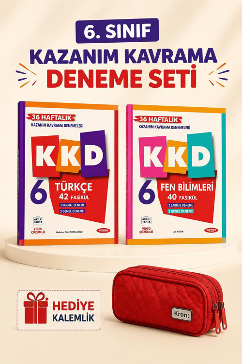 Kurmay 6.Sınıf KKD Fen Bilimleri+ 6.Sınıf KKD Türkçe + KALEMLİK HEDİYE