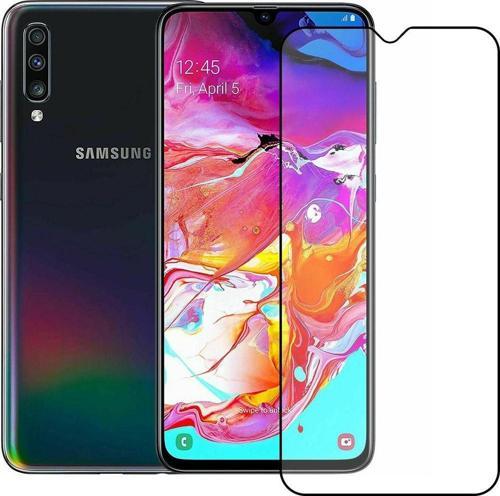 Samsung Galaxy A70 Ekran Koruyucu Seramik Mat Nano 9D Tam Kaplama Siyah