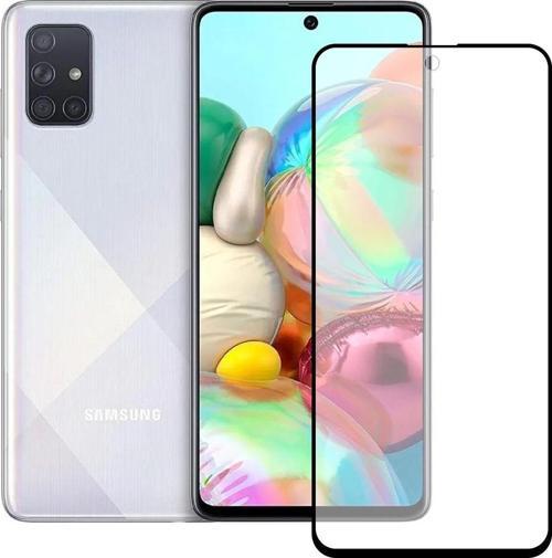 Samsung Galaxy A71 Ekran Koruyucu Seramik Mat Nano 9D Tam Kaplama Siyah