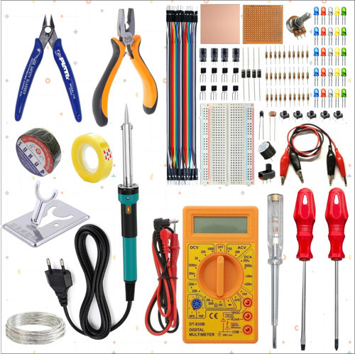 MESLEK LİSESİ ELEKTRİK ELEKTRONİK ÇIRAK ALET SETİ (ÇANTASIZ - KUTULU)