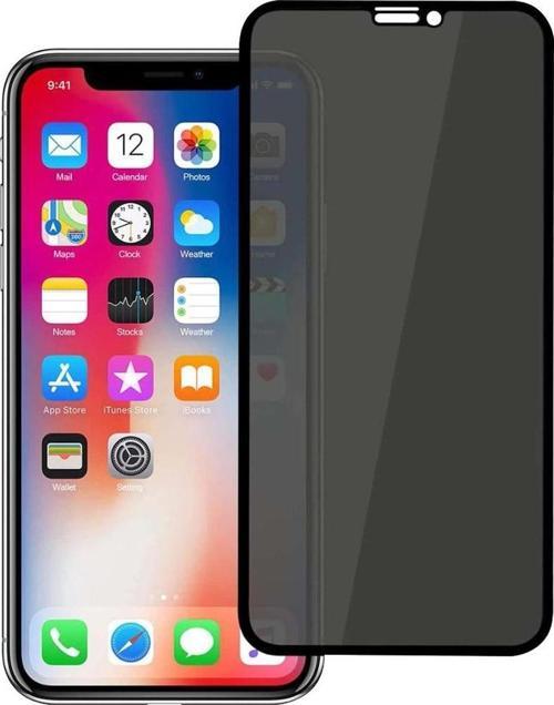 iPhone 12 / 12 Pro Hayalet Privacy Gizli Cam Ekran Koruyucu Siyah