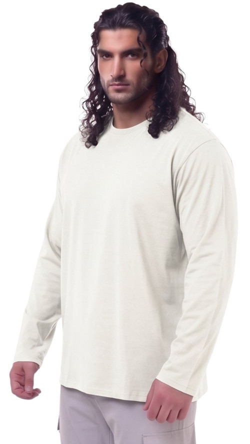 Erkek Büyük Beden 115 - 155 Kilo Arası Uygun Bedenli % 100 Pamuk Uzun Kol Bisiklet Yaka Sweatshirt