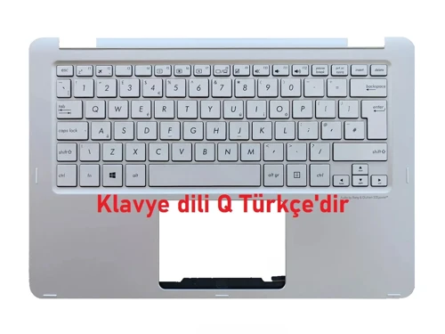 Asus UX360C Klavye Kasa Silver