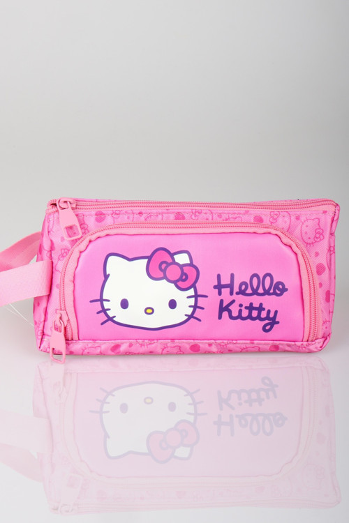 x Dekomus Lisanslı Hello Kitty Glitter Bow Collection Kalem Çantası