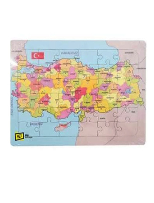 Türkiye Haritası Yapboz Puzzle 25X35 - 2 adet