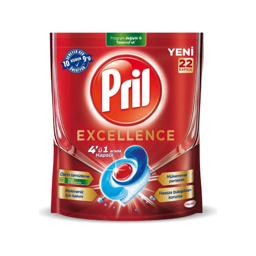 Excellence 4 ü 1 Arada Bulaşık Makinesi Deterjanı 22 Kapsül