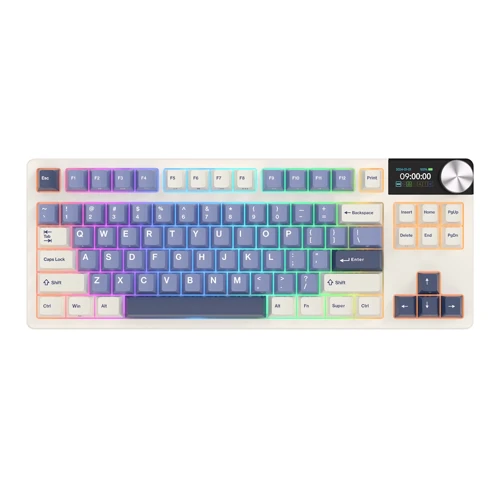 RK S85 LCD Ekranlı Kablosuz Mekanik Oyuncu Klavyesi