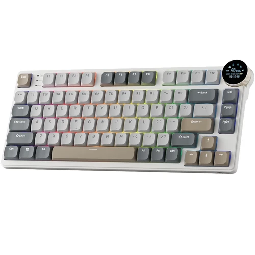 RK N80 Ekranlı Tri-Mode %75 Mekanik Oyuncu Klavyesi