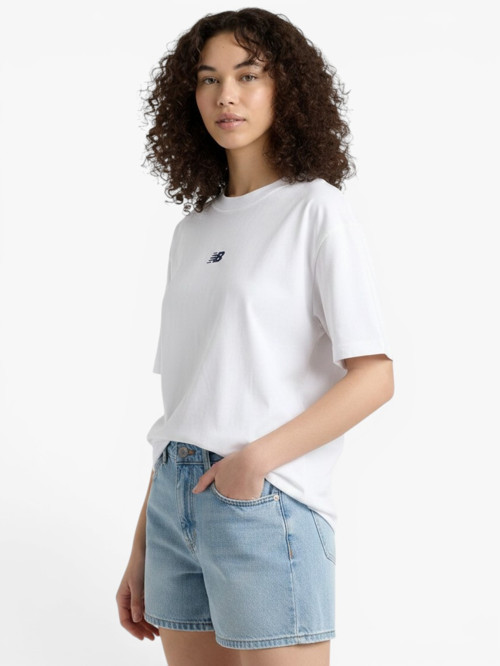 NB LIFESTYLE MEN T-SHIRT Erkek Beyaz T-Shirt - MNT3618