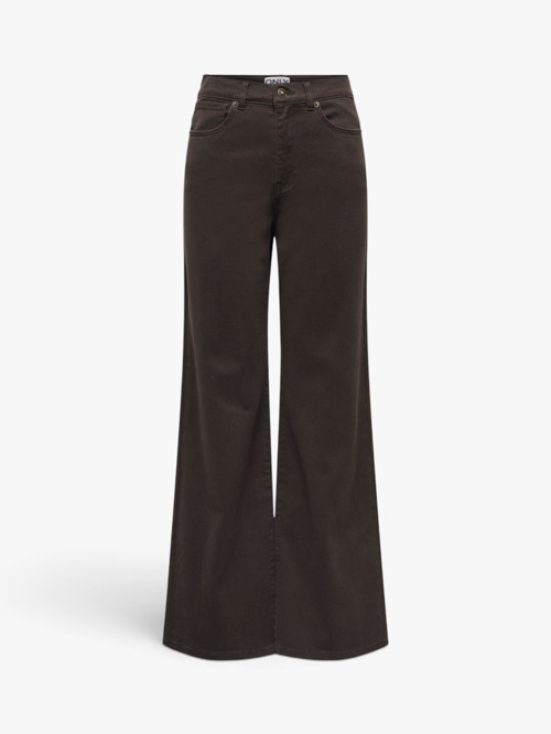 ONLMADISON-SILLE HW WIDE PANT CC PNT Kadın Kahverengi Denim Pantolon - O15376942