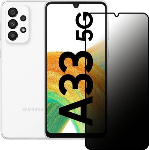 Samsung Galaxy A33 5G Hayalet Privacy Gizli Cam Ekran Koruyucu Siyah