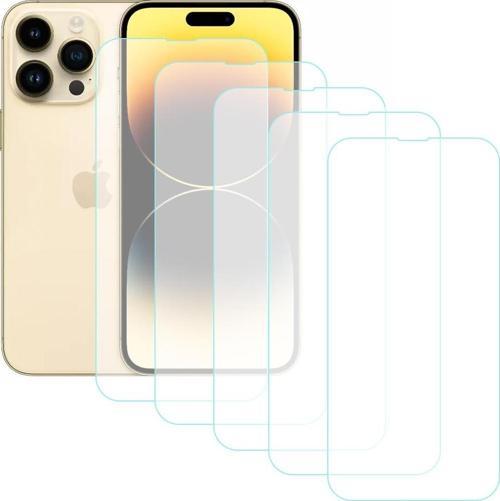 iPhone 14 Pro Temperli Cam Ekran Koruyucu 5li Eko Paket