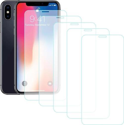 iPhone X / XS Temperli Cam Ekran Koruyucu 5li Eko Paket