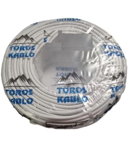 Sinyal Kablo 3X1,5 Cca Beyaz 100 Metre
