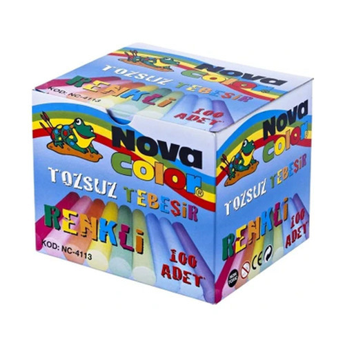 Tozsuz Tebeşir Renkli (100 Lü Paket)
